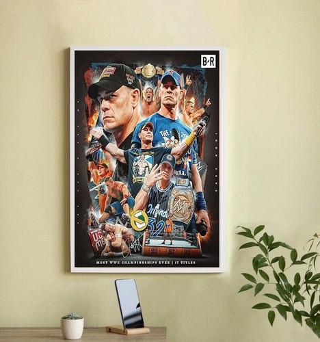 NEW POSTER 2025 _ John Cena Defeats Cody Rhodes Wrestlemania 41 2025 - No Frame - Picture 2 of 5