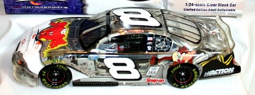 02 Action Dale Earnhardt Jr #8 Looney Tunes Rematch Clear Car Gossamer 1/24 HOF! - Picture 2 of 12