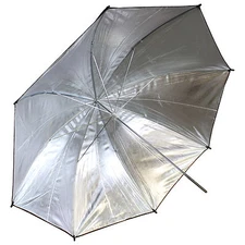 New 43" Inch 110cm Black and Silver Photo Studio Reflective Umbrella US SELLER