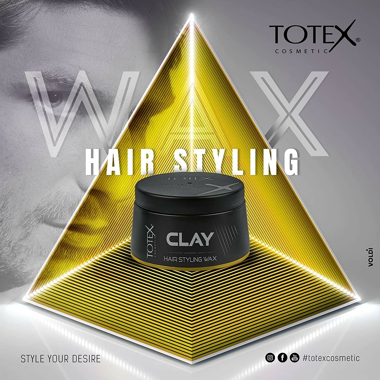 TOTEX HAIR STYLING WAX CLAY MATTE ULTRA STRONG MESS UP LOOK 150 ML (3 PCS OFFER) eBay
