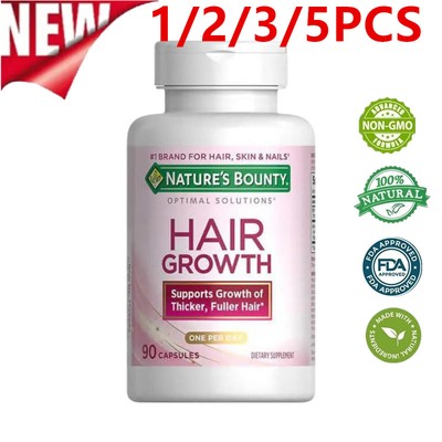 1/2/3/5PCS Women's Hair Growth Supplement Capsules 90 Capsules F1H9 R4D8 A4D7