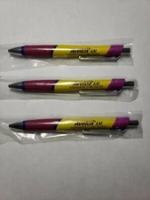 Brand New Drug Rep Pens Avelox Set of 3 Heavy Metal, Multi Color