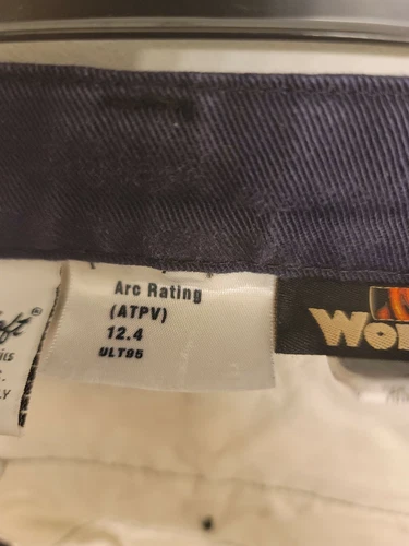 workrite fr pants blue 38x30  image 6