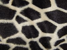 Giraffe Faux Fur Fabric, Fur Fabric, 1 yard