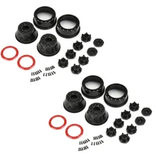 Pro-Line 1/10 Raid Bead-Loc Fr/Rr 2.2"/3.0" 12 & 14mm SC Wheels (4) Red/Black