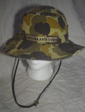 Vintage Panama Jack Corp Duck Camo Bucket Cap Hat Size Small Made in USA