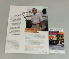 Gary Player Signed Magazine Page Golf PGA Legend JSA COA Authentic Autograph 