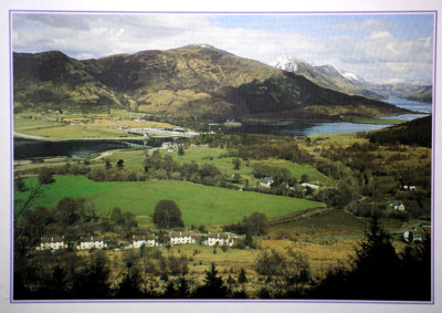 Postkarte Loch Leven Ballachulish Bridge eröffnet 1975 von Glenachulish Lochaber