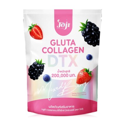 Joji Gluta Collagen DTX Add Fiber Detox Radiant skin & Slim  10 sachets 20 g