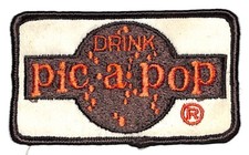 Pic A Pop Canadian Embroidered Soda Patch c1971-75 VGC Scarce