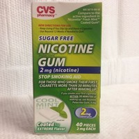 Cvs Nicotine Gum 2 Mg Sugar Free 40 Pieces Cool Mint Cvs Nicotine Gum 2 Mg Sugar Free 40 Pieces Cool Mint