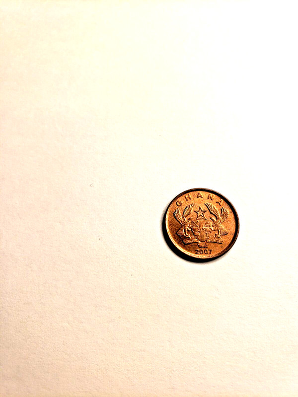 Sale! Ghana Pesewa 2007 Copper Plated Steel KM#37 UNC