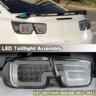 For 2013 2014-2016 Chevrolet Malibu LED Taillight Rear Lamp Assembly Black 1 Set