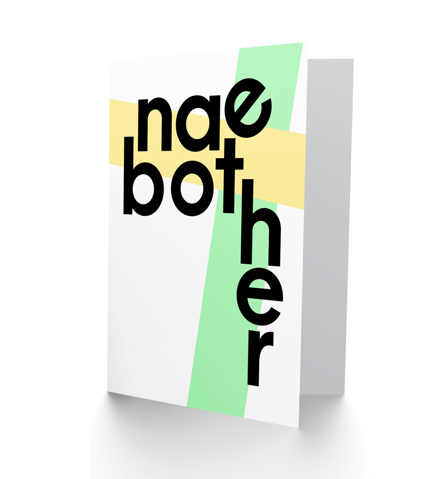 Scottish Phrase Nae Bother No Problem Scotland Scots Blank Greeting Card With En eBay