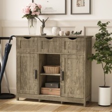 Living room bedroom lockers Wood color with drawer