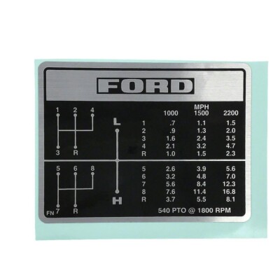DEC4656 8 Speed Transmission Shift Pattern Decal Fits Ford | eBay