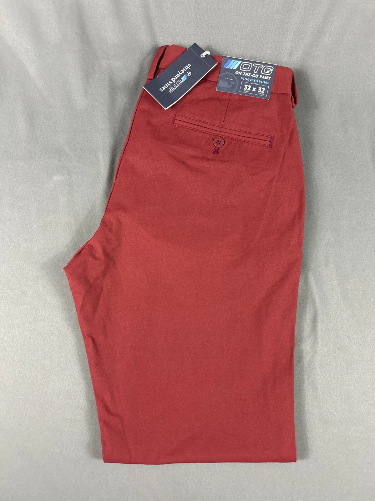 Vineyard Vines Golf Pants Performance On The Go 32 x 32 Crimson Red MSRP $128