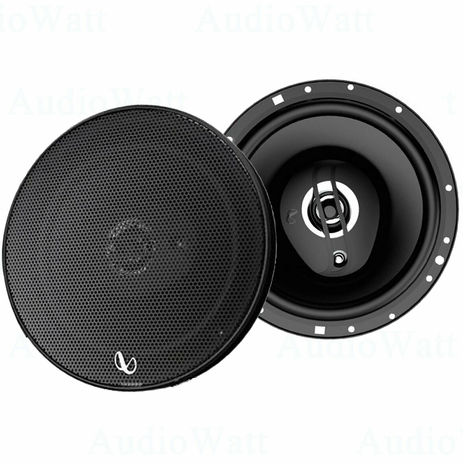 Infinity Alpha 6530 6.5 inch 3-Way Coaxial Speakers, Black - 2 