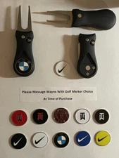 (1) Switchblade Golf Divot Tool & (1) 'YOUR CHOICE' 1" Coin Golf Marker