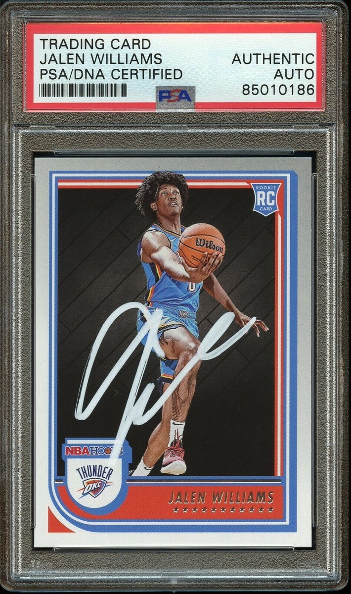 Jalen Williams Signed 2022 Panini NBA Hoops Rookie Card Auto #242 