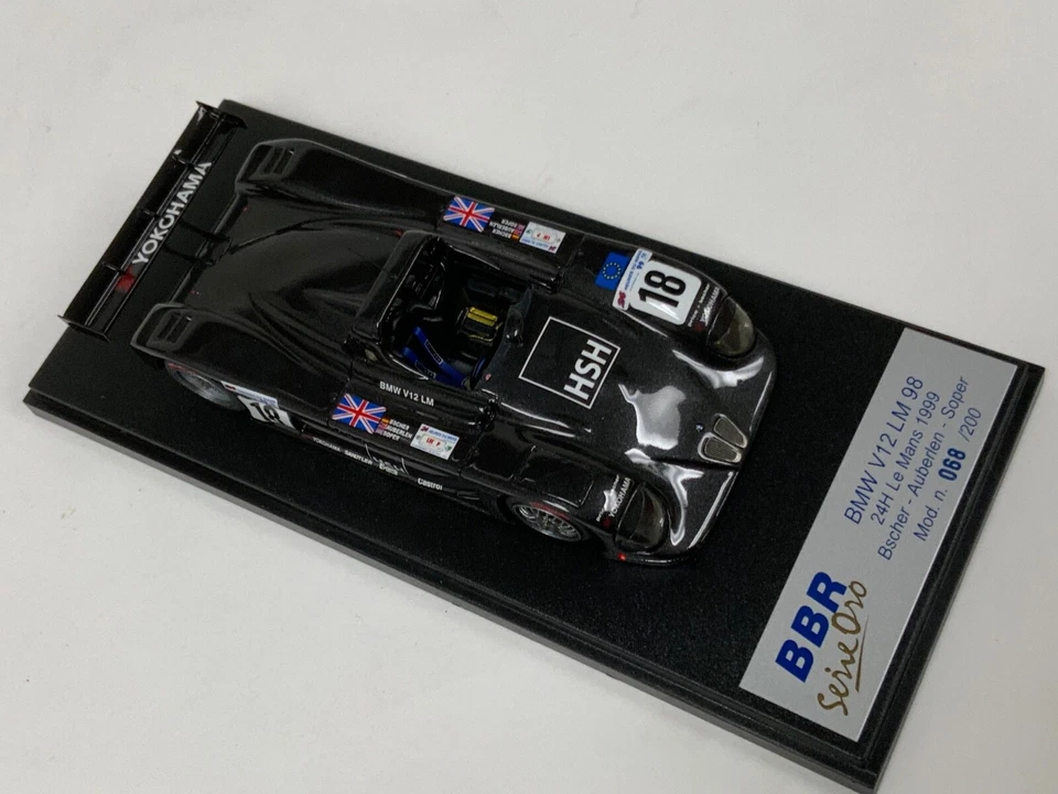 1/43 BBR BMW V12 LM98 1999 24 H de LeMans "HSH" coche #18 BG183 MG419 Foto 2 de 4