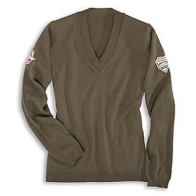 Ducati historical women's sweater knit sweater sweatshirt lady olive New!!
