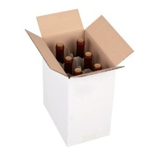 5 pezzi SCATOLA CARTONE SPEDIZIONE 6 BOTTIGLIE - VINO - LIQUORI CON SEPARATORE