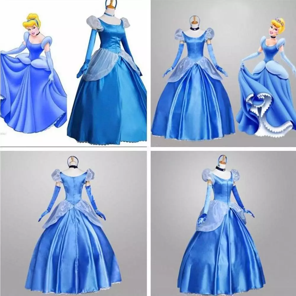 Robe princesse Cendrillon adulte femmes femmes costume cosplay fantaisie  Halloween