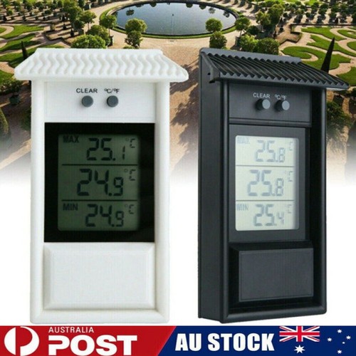 Digital Max Min Greenhouse Thermometer Indoor Outdoor Garden ...