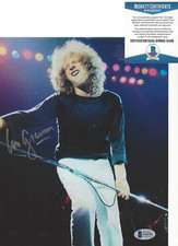 FOREIGNER LEAD SINGER LOU GRAMM SIGNED AUTHENTIC 8X10 PHOTO 2 BECKETT COA BAS
