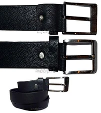 Men's Leather Belt black size S Black belt leather waist strap belt waist band