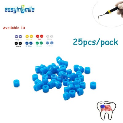 Dental Silicone Color Code Rings Bands Hygienist Instruments L Autoclavable 25Pc
