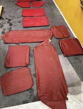 VW "classic" Beetle replacement seat covers For Late Beetle Red Basketweave