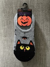 Happy Halloween Sneaker Socks Ladies 5 Pairs New