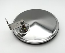 Smooth Stainless 7-12 Inch Convex Round Mirror W Offset Mounting Stud