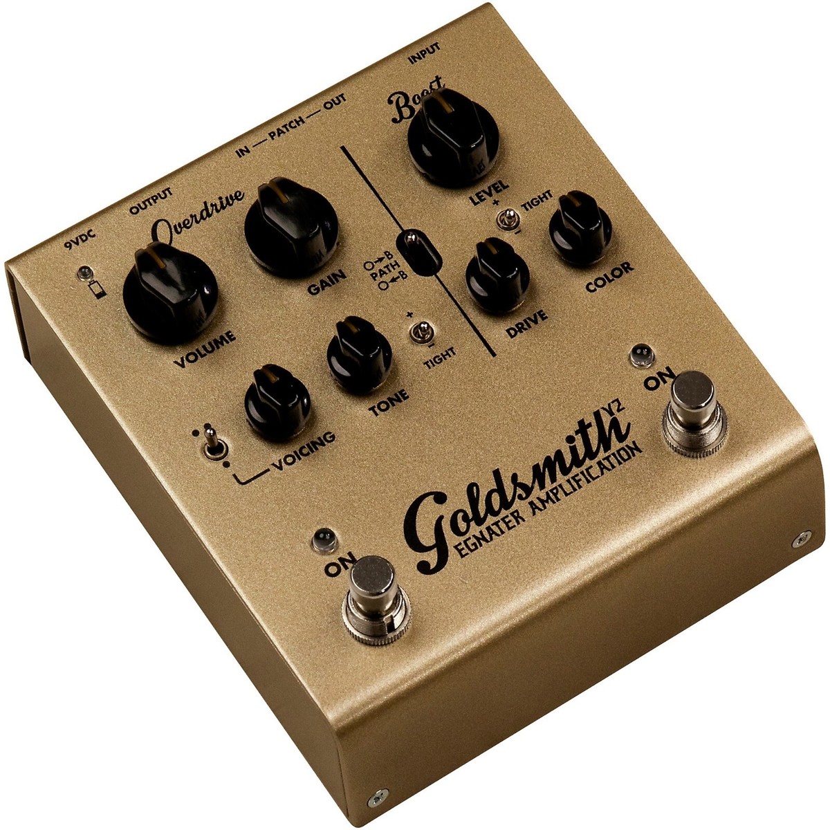 ギター Egnater gold smith New-in Box Egnater Goldsmith V2 Overdrive/Boost Guitar