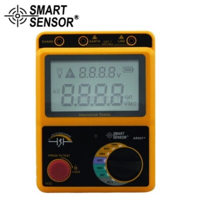 Smart Sensor AR907+VOLTAGE Insulation Meter 50V/100V/250V/500V/1000V Brand vk