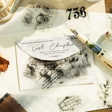 30pcs Retro Art PET Stickers Journal Planner Decals Scrapbooking Decals Supplies