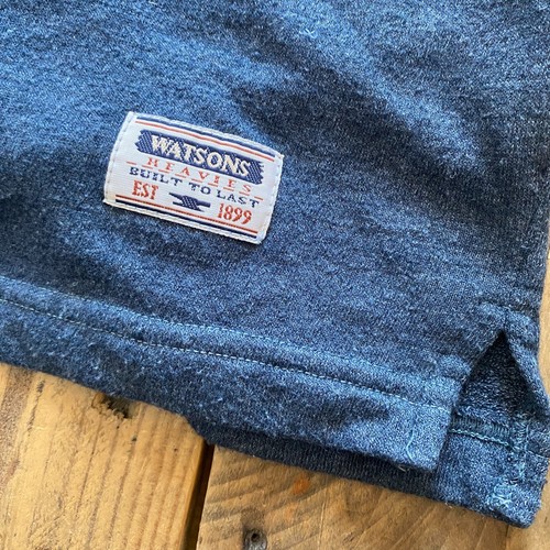 Watsons Heavies Henley T-Shirt - Sweatshirt Material - Blue - XXL - Picture 3 of 11