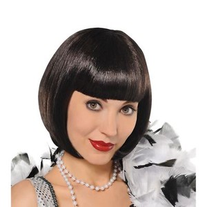 Details About Adult Ladies 20s Gatsby Flapper Gangster Bob Wig Fancy Dress Party Accessory