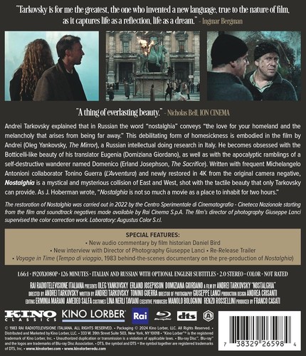 Nostalghia (Blu-ray) Oleg Yankovsky Erland Josephson Domiziana Giordano - Picture 4 of 8