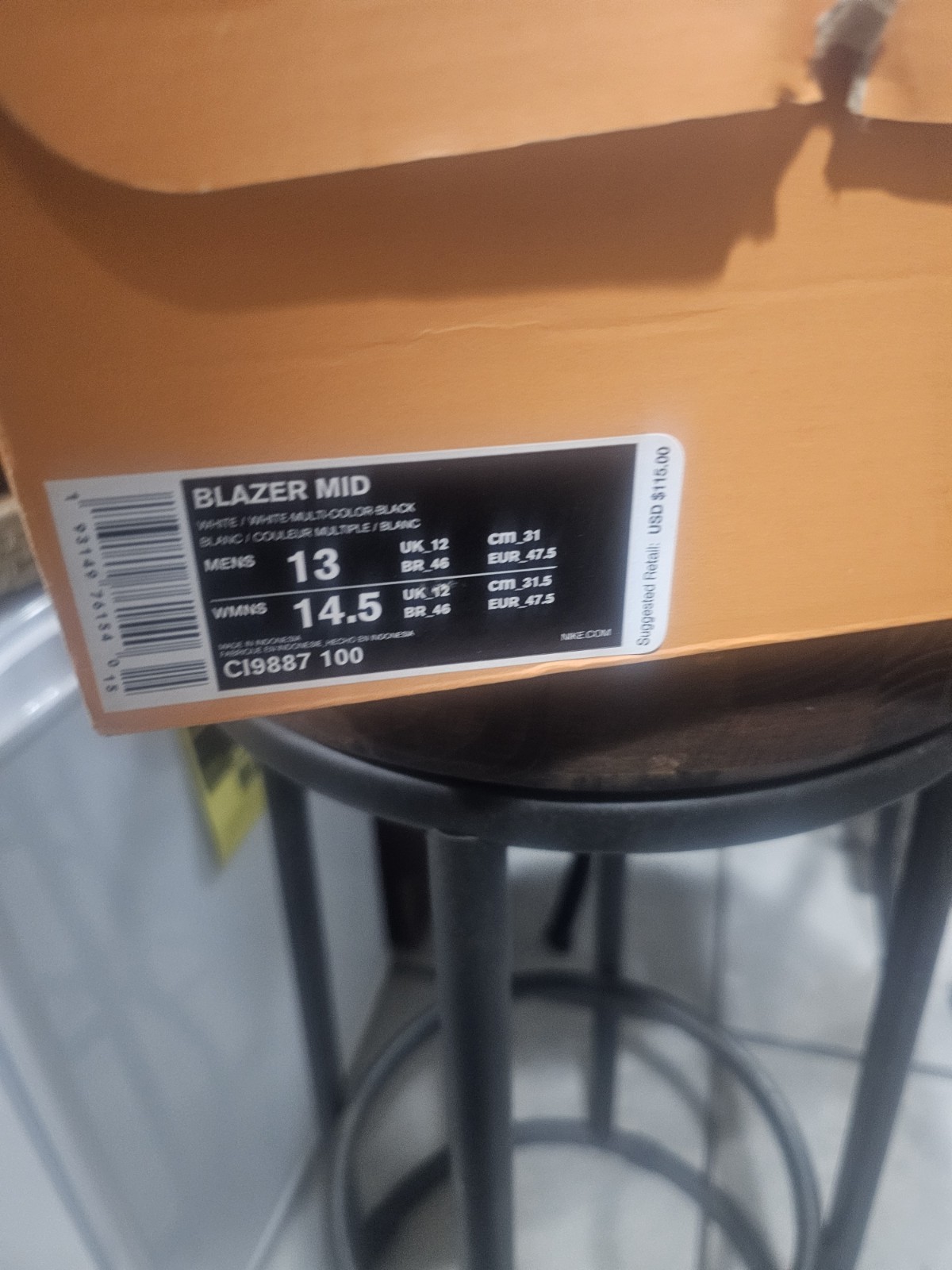 Size 13 Nike Blazer Mid Patchwork - image 12