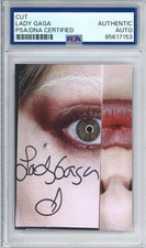 Lady Gaga Mayhem AUTOGRAPHED SIGNED Cover Art Card Photograph Photo PSA DNA COA