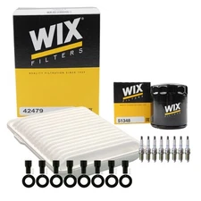 Wix Tune Up Kit NGK 4 Spark Plugs & Coil Boots Kit for Sequoia Tundra 4.7L V8 FI