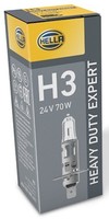Hella 8GH 002 090-471 GlüHlampe - H3 - Heavy Duty Expert - 24V - 70W - Menge: 1