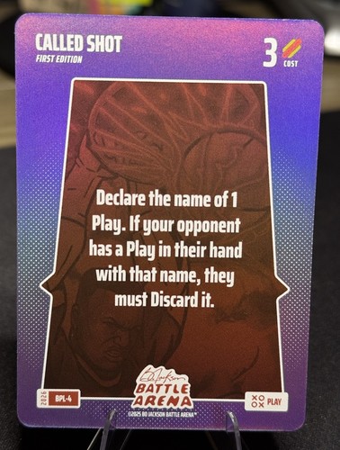 2026 Bo Jackson Battle Arena CALLED SHOT #BPL-4 Bonus Play Foil SSP