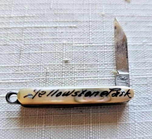 Antique Knife John Salm Micro Miniature Yellowstone Park
