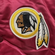Vintage Washington Redskins Starter Pro Line Satin Bomber Jacket Medium 80s 90s