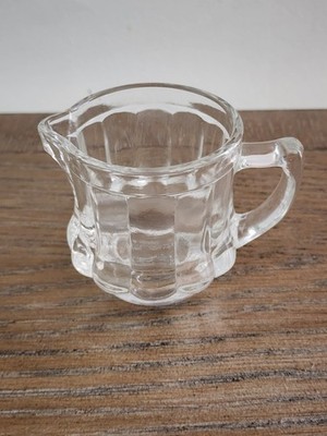 Post Cereal Measured Creamer Vintage 1940s Jeanette Glass Advertising
