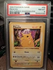 1999 POKEMON BASE SET SHADOWLESS RED CHEEKS-#58 PIKACHU PSA 8